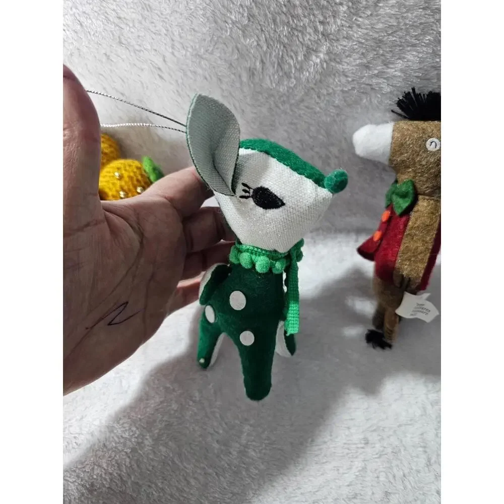 (3 pc) New Target Ornament Plush Horse Succulent Cactus Reindeer Different Sizes